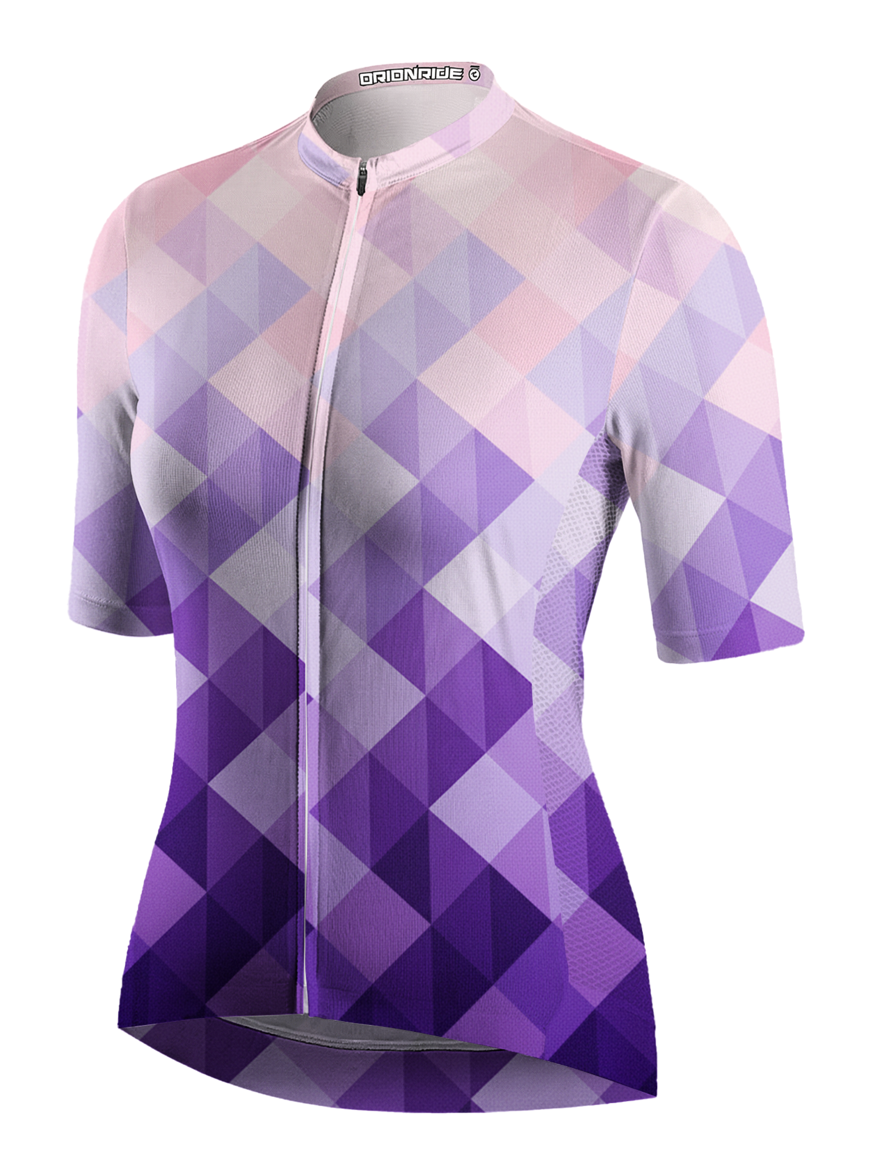 Orionride Diamond Pattern Short Sleeves Women's Jersey