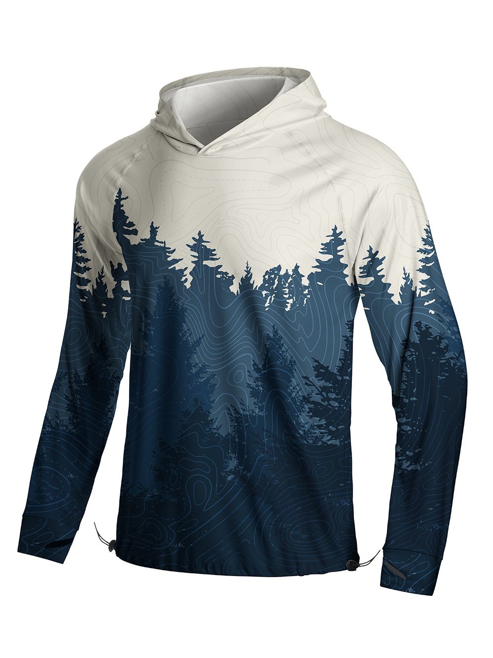 Orionride Night Woods Long Sleeve Cycling Hoodie Shirt