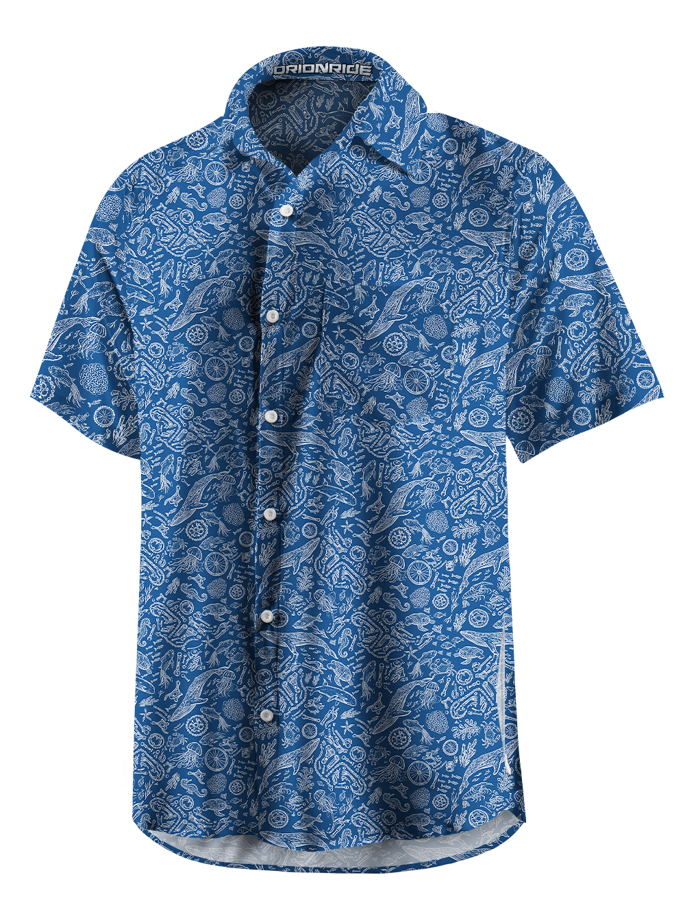 Orionride Marine Environment Zipper Pockets Ultra Lightweight Short Sleeves Gravel Shirt