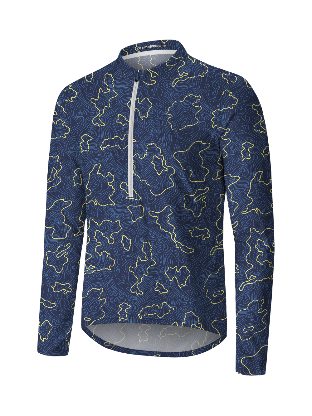 Orionride Contour Tiling Long Sleeve Half Zipper Mountain Bike Jersey