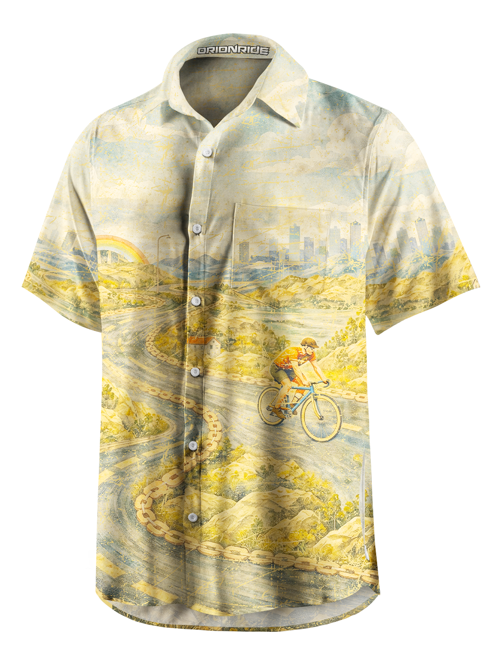 Orionride Field Life Zipper Pockets Ultra Lightweight Short Sleeves Gravel Shirt