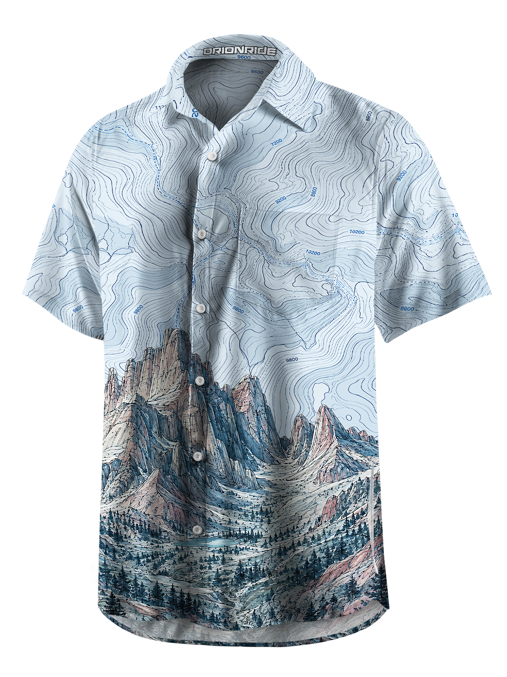 Orionride Contour Peak Zipper Pockets Ultra Lightweight Short Sleeves Gravel Shirt