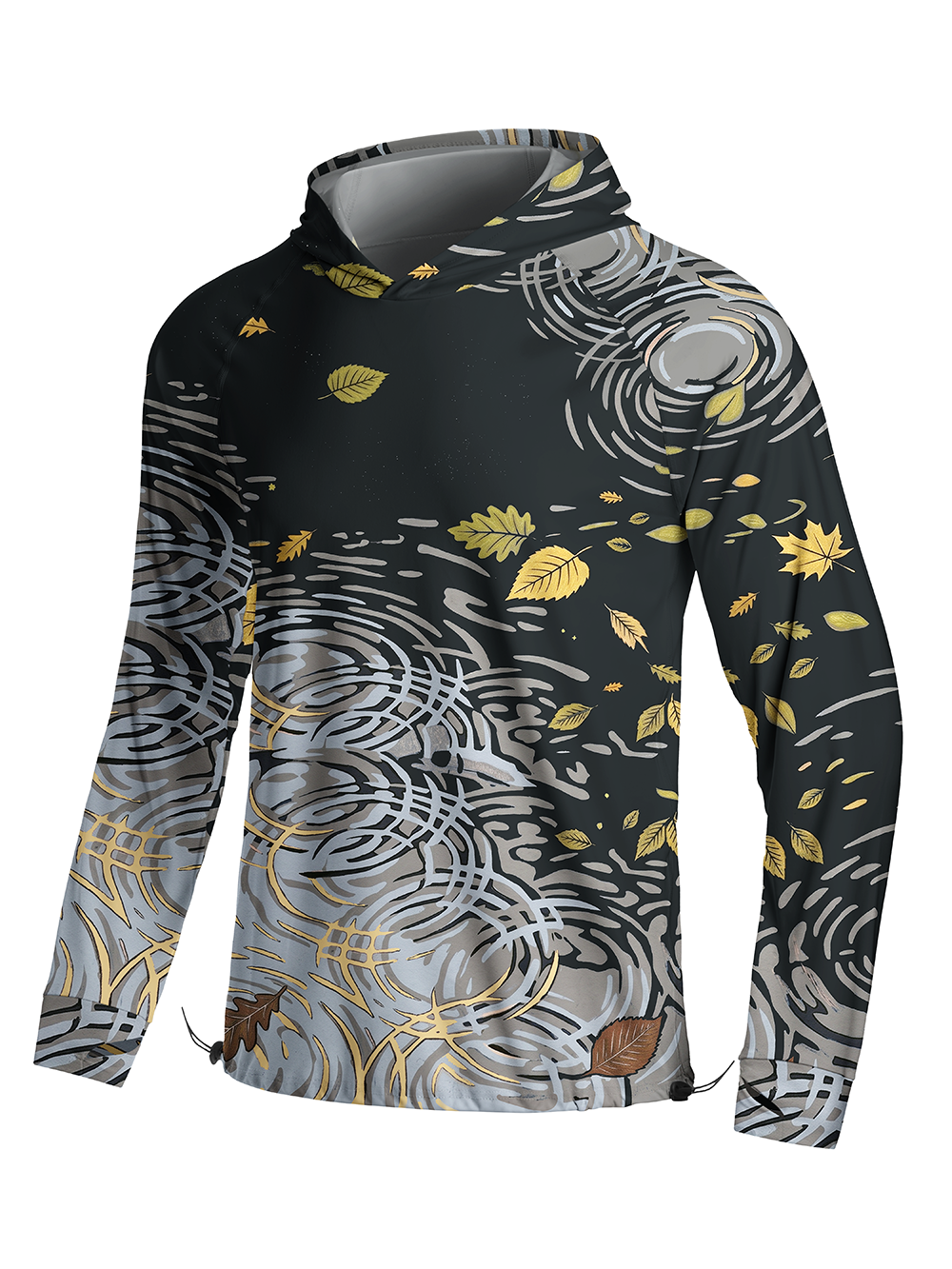 Orionride Water Drifts Long Sleeve Cycling Hoodie Shirt