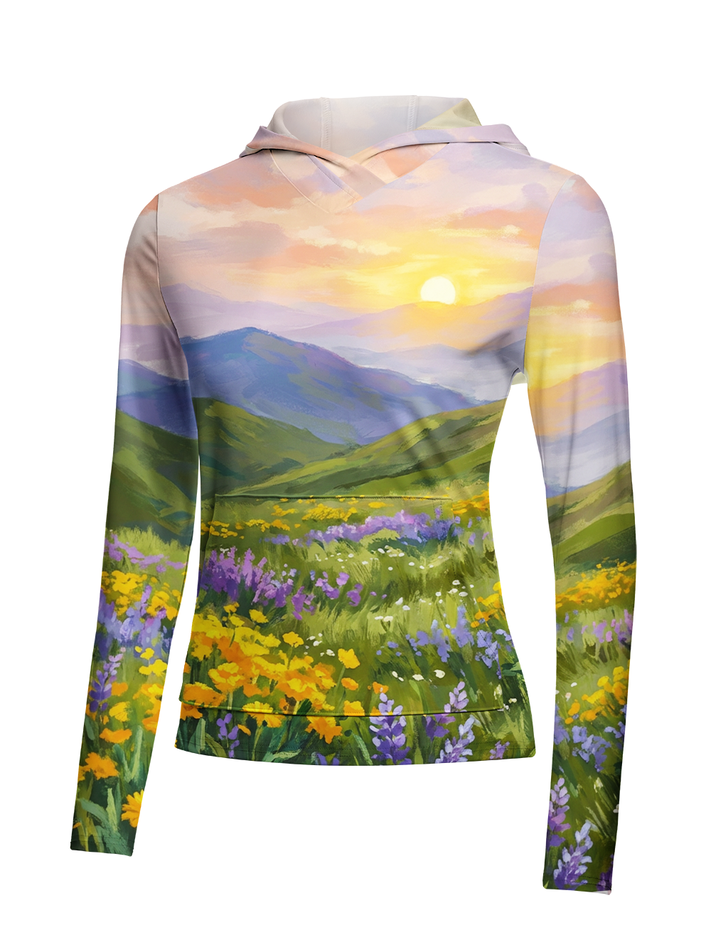 Orionride Valley Glow Women's Long Sleeve Cycling Hoodie Shirt