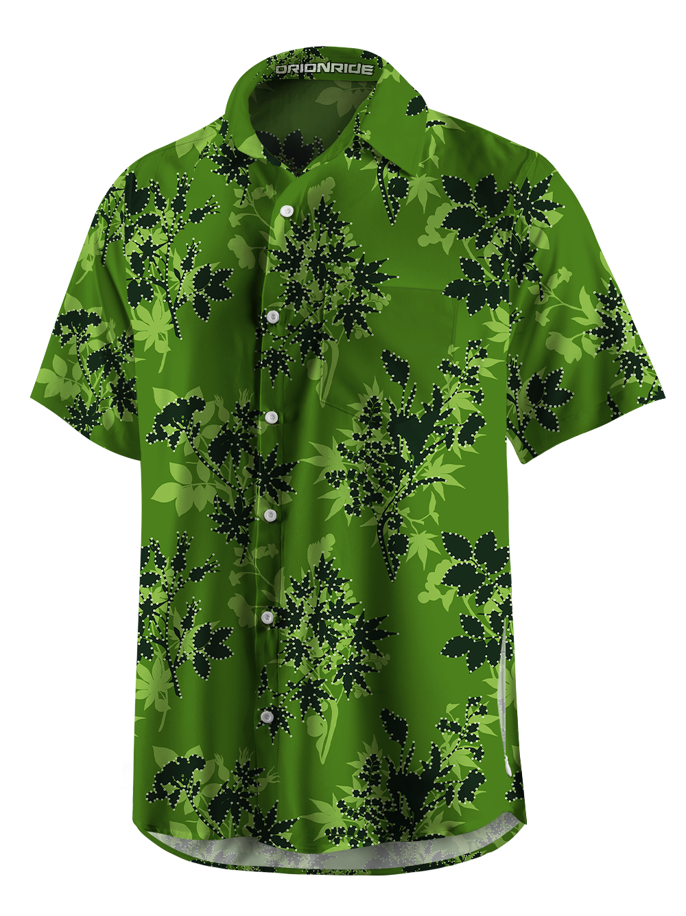 Orionride Subtropical Style Zipper Pockets Ultra Lightweight Short Sleeves Gravel Shirt