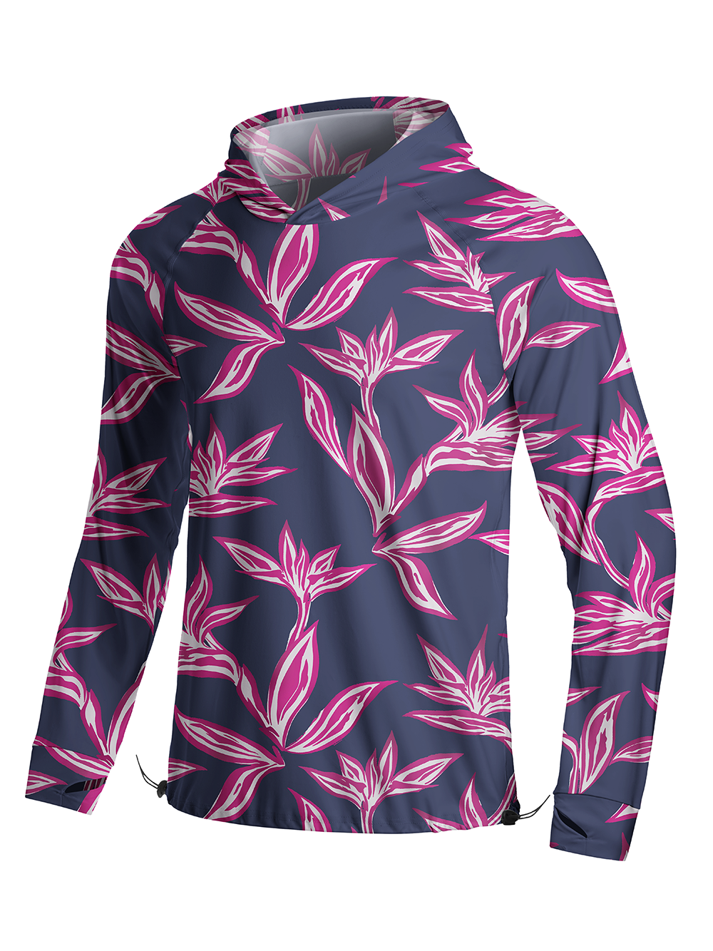 Orionride Strelitzia Reginae Long Sleeve Cycling Hoodie Shirt