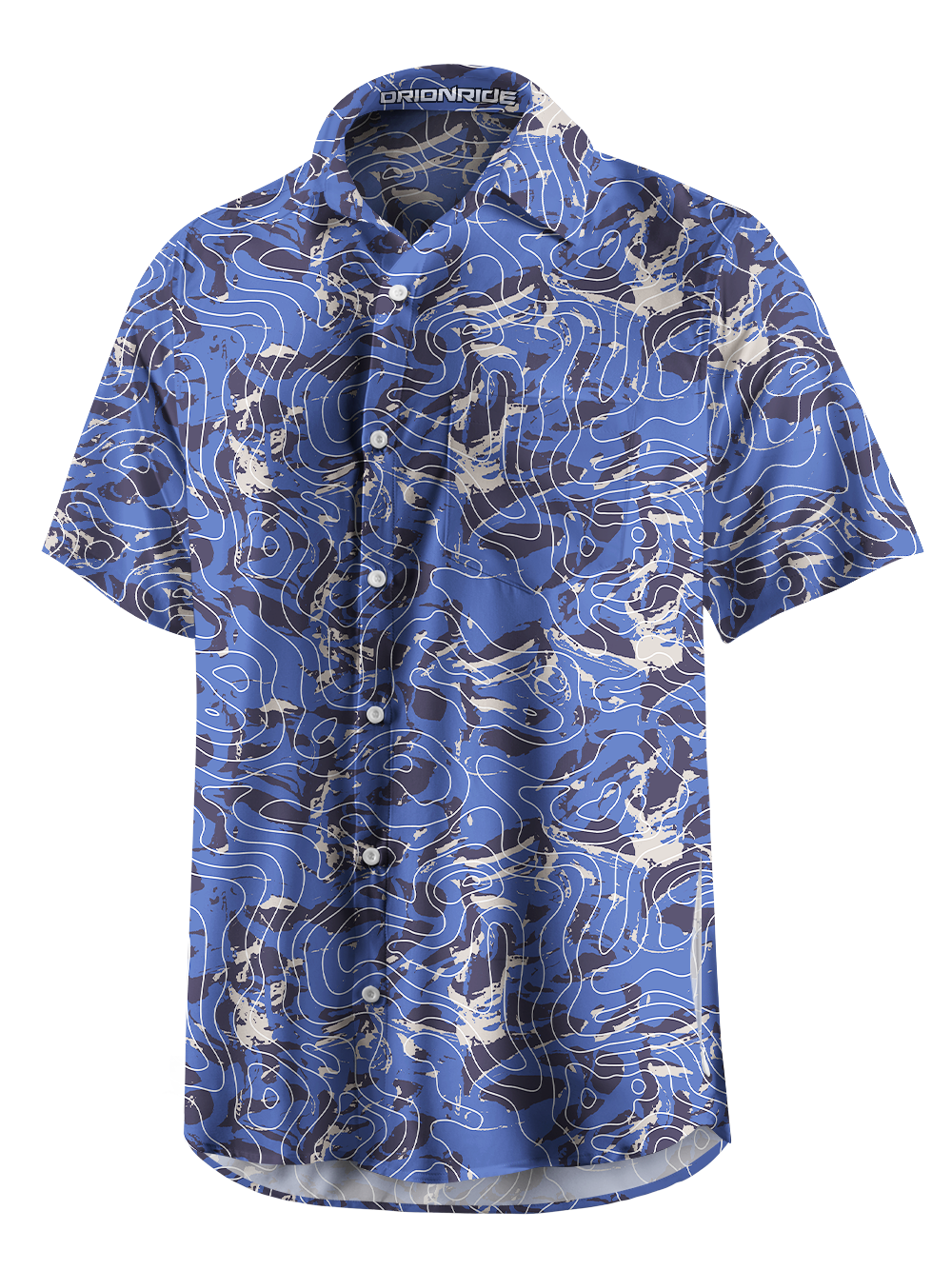 Orionride Undulating Terrain Zipper Pockets Ultra Lightweight Short Sleeves Gravel Shirt