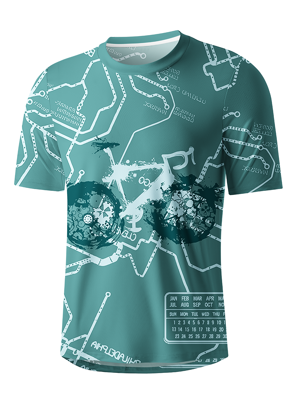 Orionride Green Trail Men's Breathable Short Sleeve Technical Tee