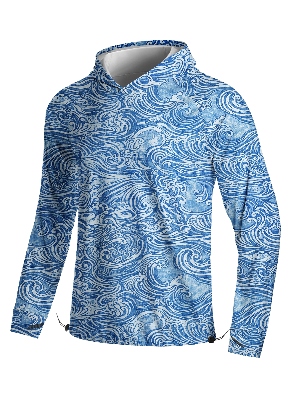 Orionride Passionate Waves Long Sleeve Cycling Hoodie Shirt