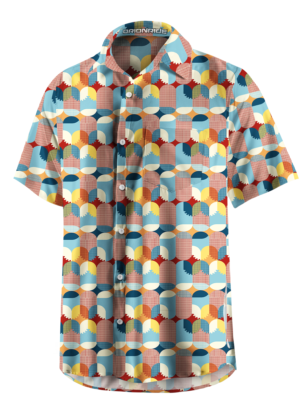 Orionride Semi-Circular Gear Zipper Pockets Ultra Lightweight Short Sleeves Gravel Shirt