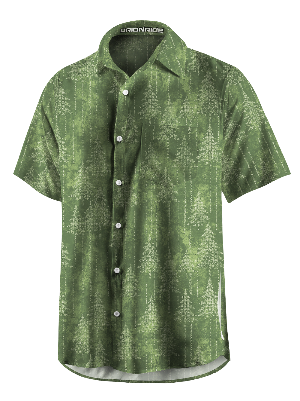 Orionride Misty Pine Zipper Pockets Ultra Lightweight Short Sleeves Gravel Shirt
