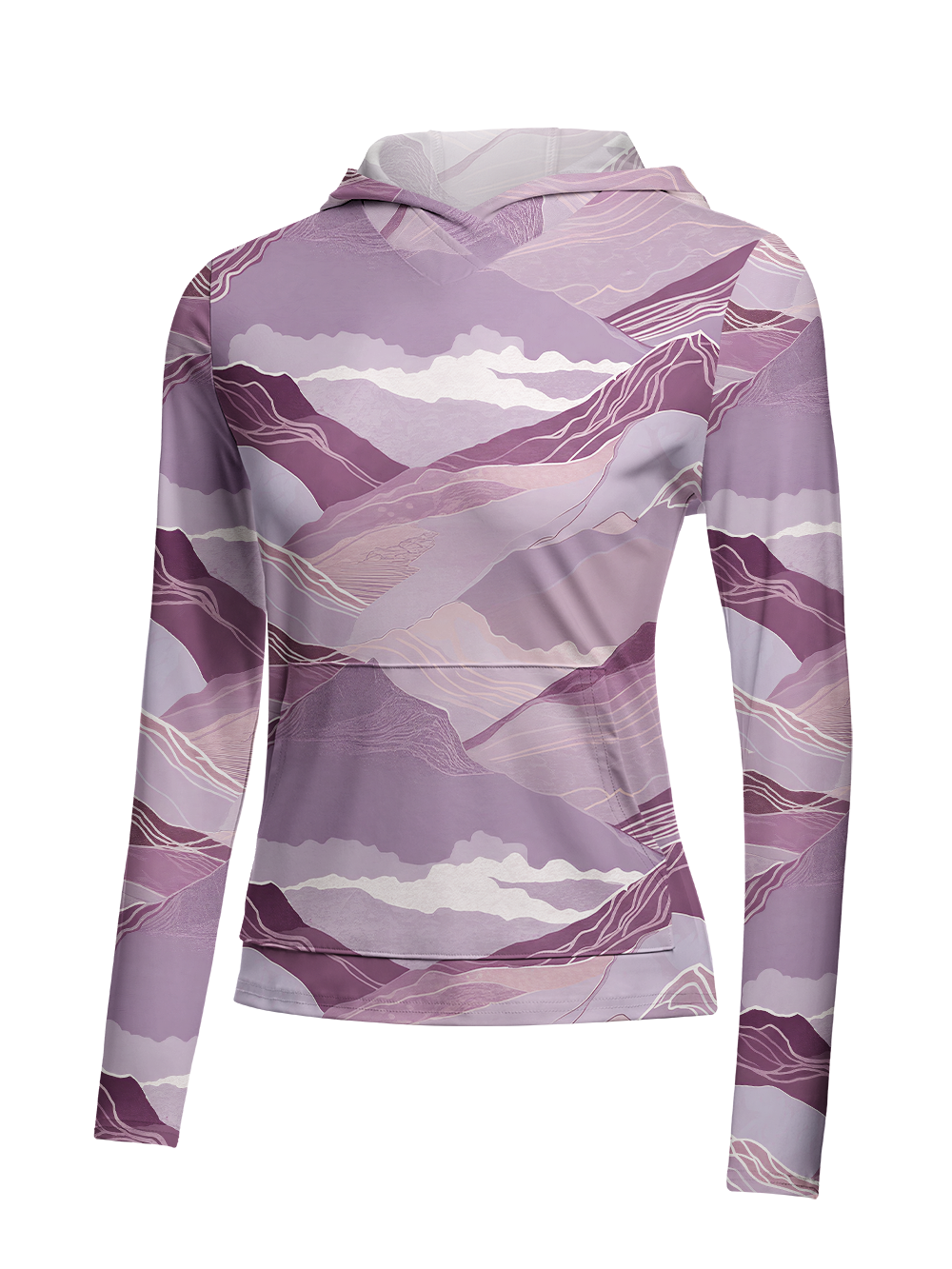Orionride Tranquil Atmosphere Women's Long Sleeve Cycling Hoodie Shirt