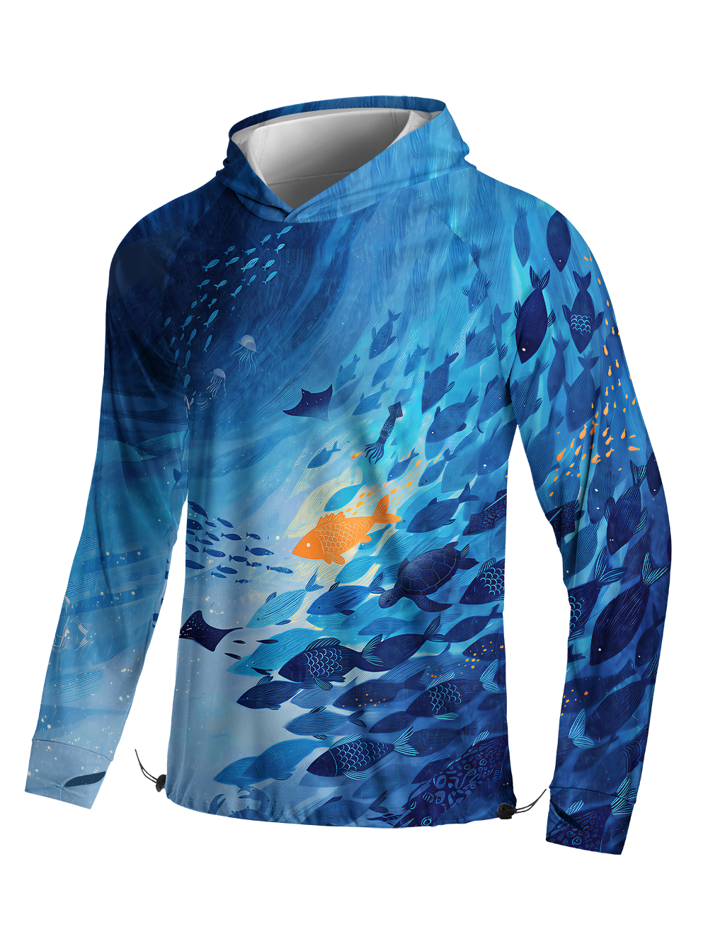 Orionride Solo Swim Long Sleeve Cycling Hoodie Shirt
