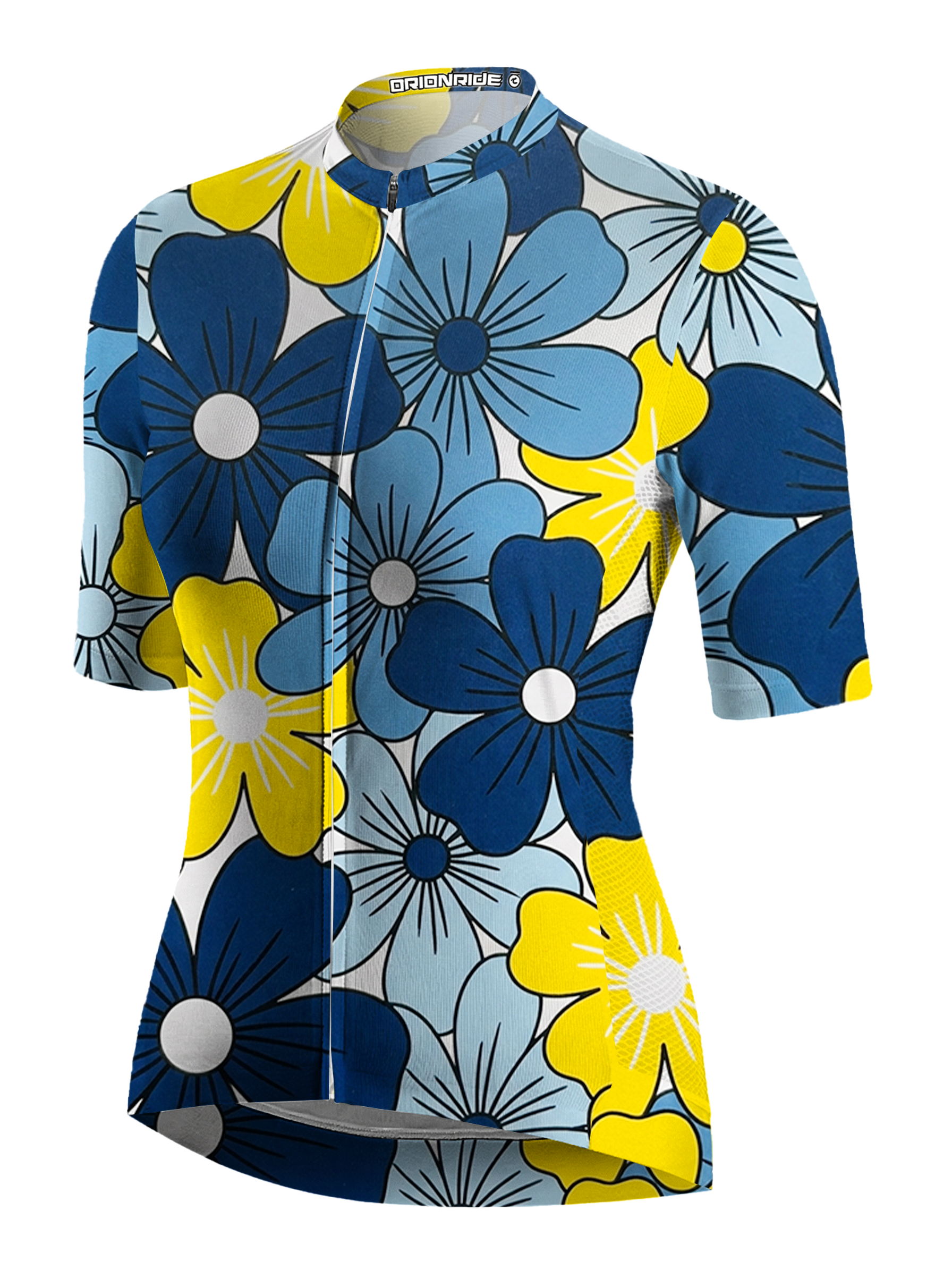 Orionride Multicolored Flowers Short Sleeves Women's Jersey
