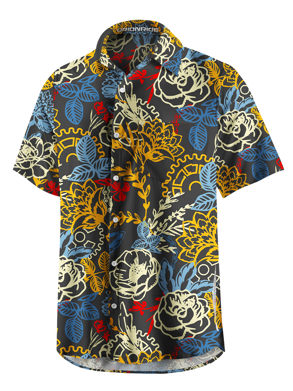 Orionride Sunshine Garden Zipper Pockets Ultra Lightweight Short Sleeves Gravel Shirt