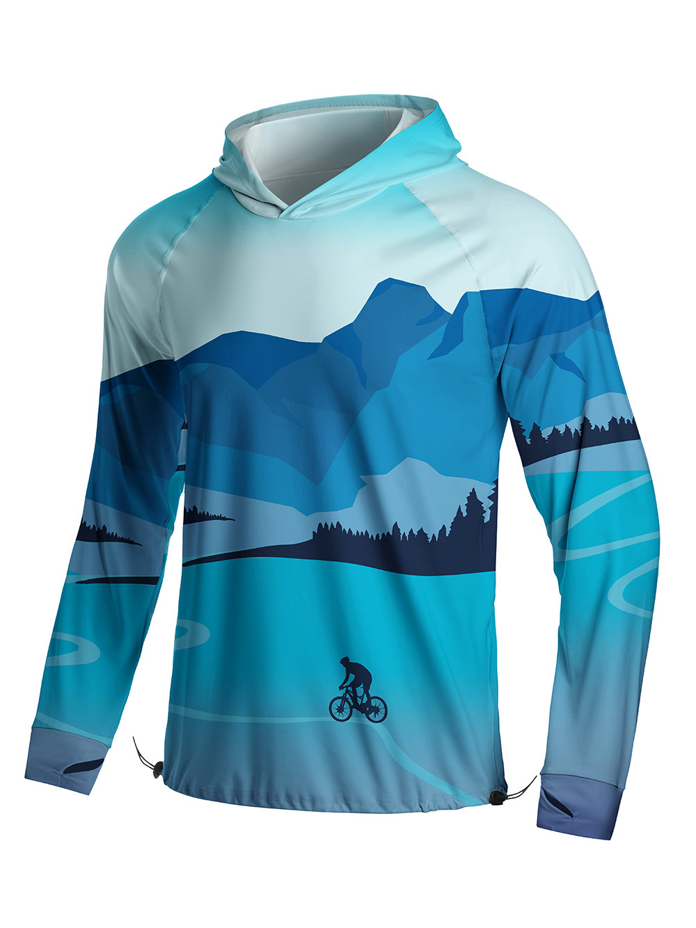 Orionride Mountain Biking Long Sleeve Cycling Hoodie Shirt