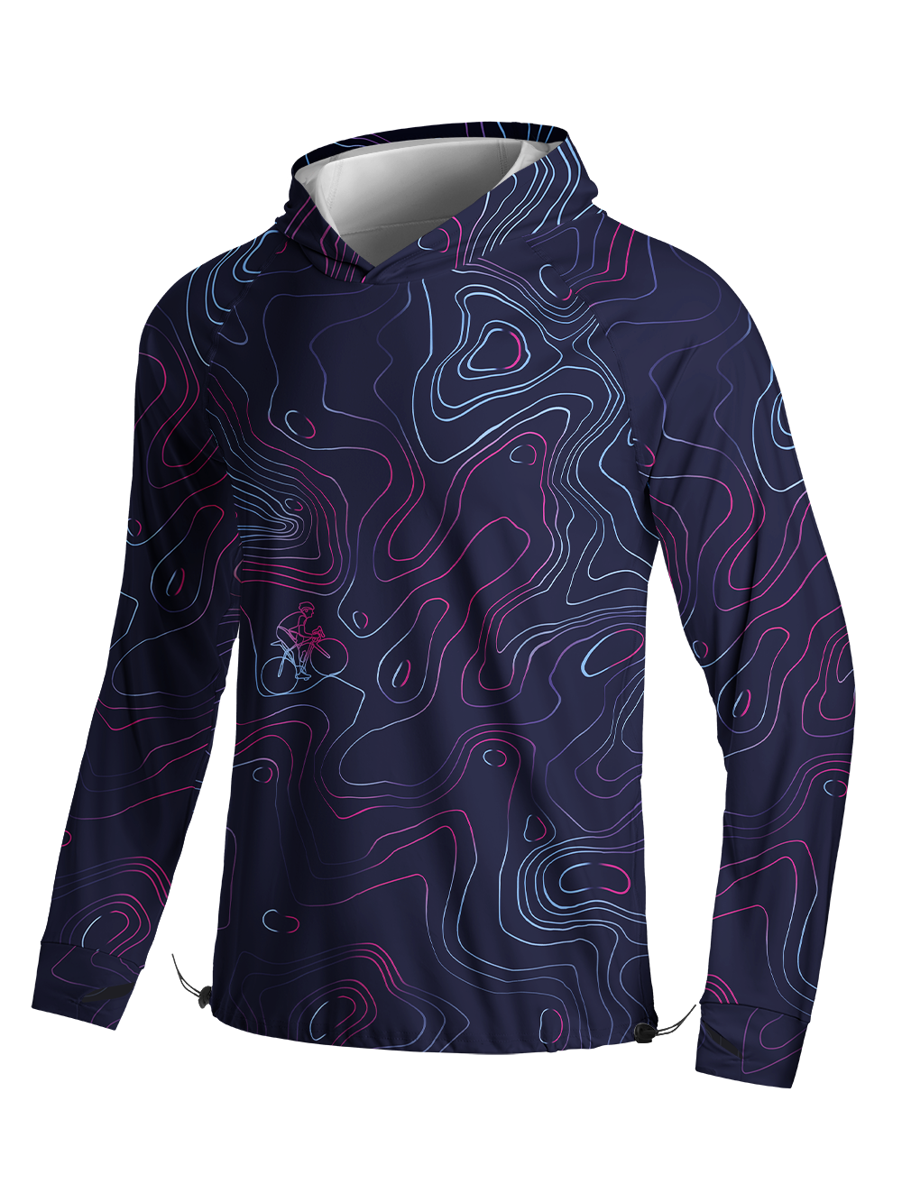 Orionride Contour Ride Long Sleeve Cycling Hoodie Shirt
