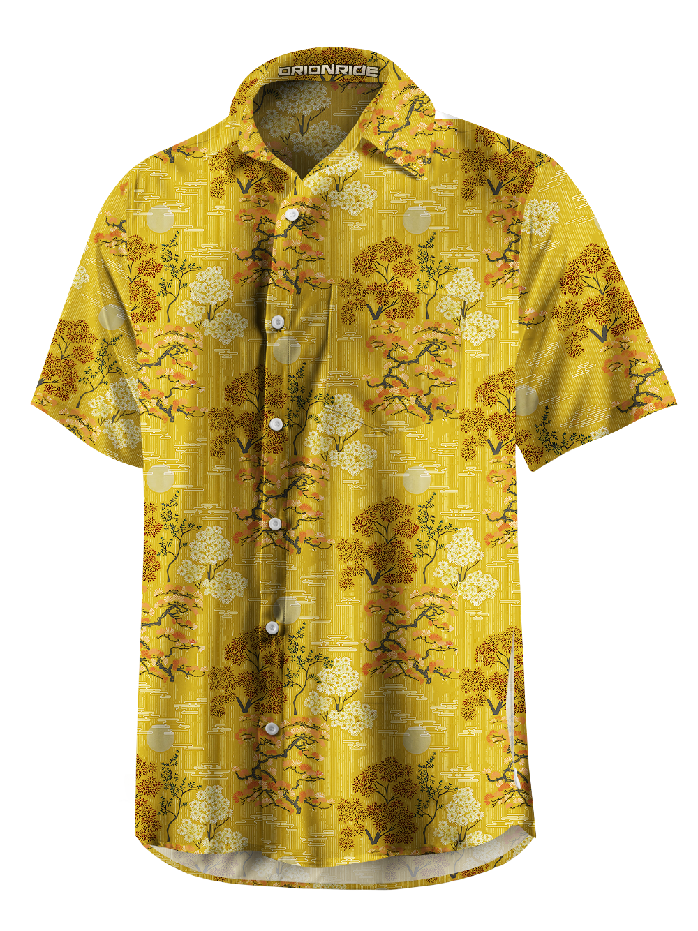 Orionride Plum Garden Zipper Pockets Ultra Lightweight Short Sleeves Gravel Shirt