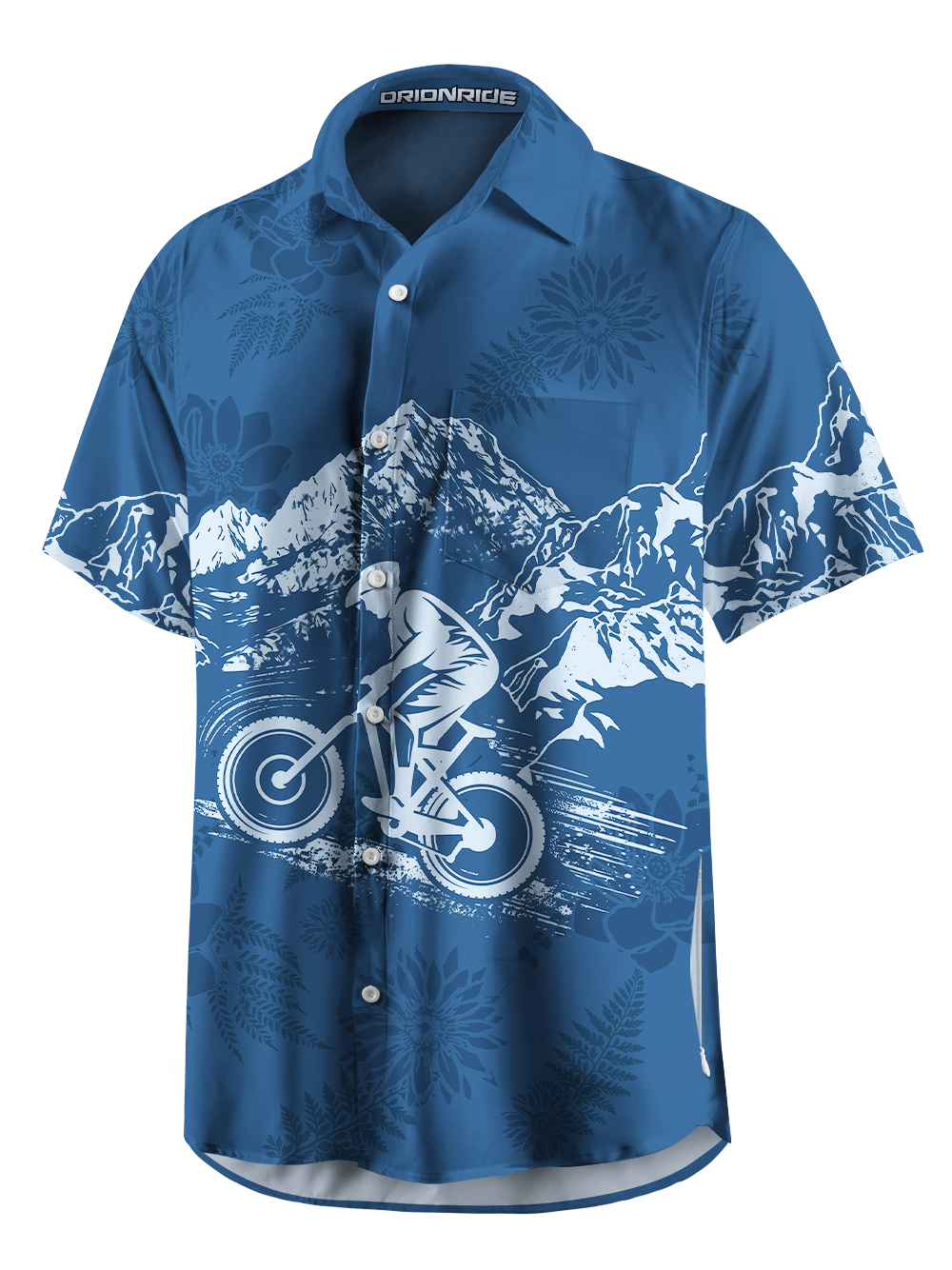 Orionride Never Give Up Zipper Pockets Ultra Lightweight Short Sleeves Gravel Shirt