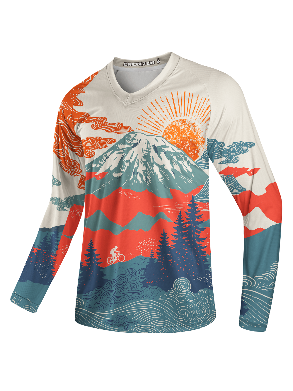 Orionride Sunset Scenery Long Sleeve Downhill Jersey