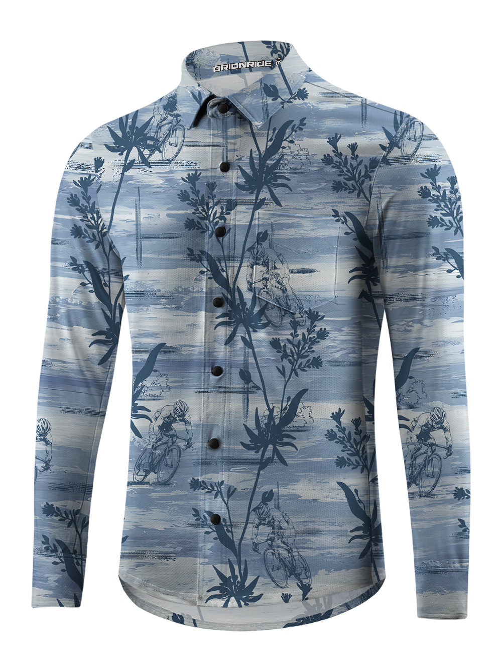 Orionride Bay Adventure Men's Stretchy Breathable Long Sleeve Gravel Shirt