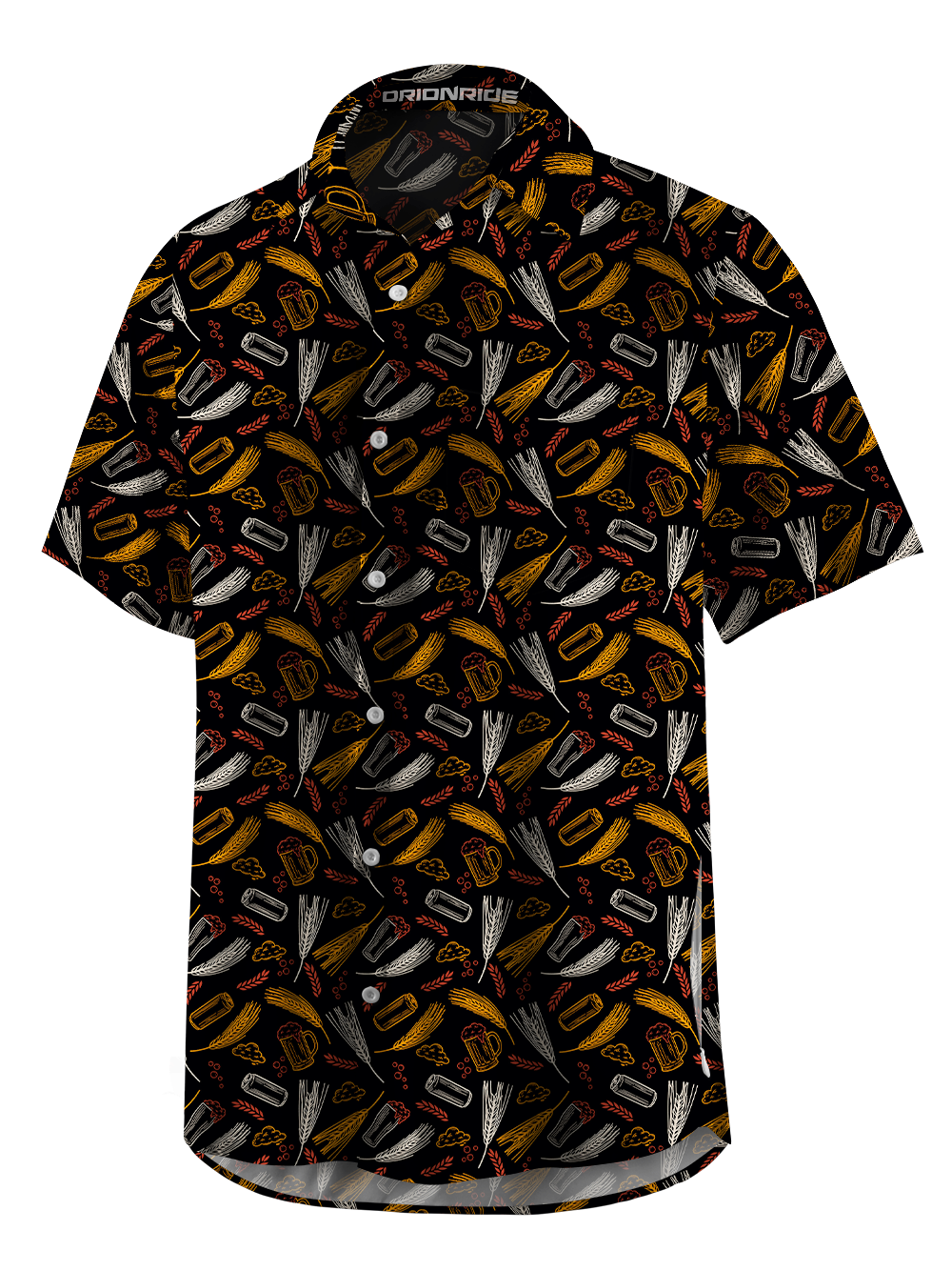 Orionride Night Brew Zipper Pockets Ultra Lightweight Short Sleeves Gravel Shirt