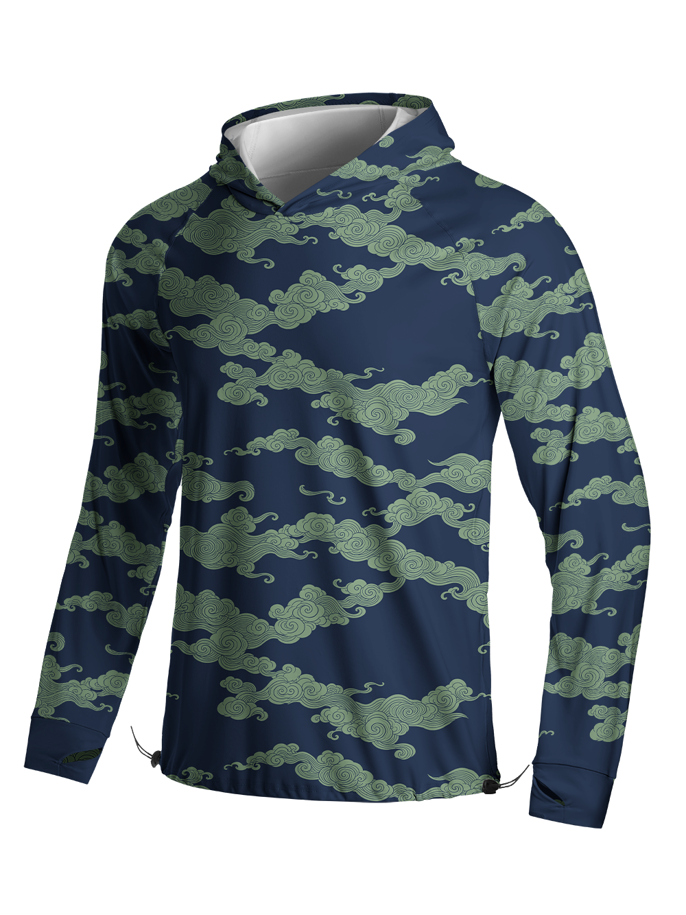 Orionride Special Auspicious Clouds Long Sleeve Cycling Hoodie Shirt