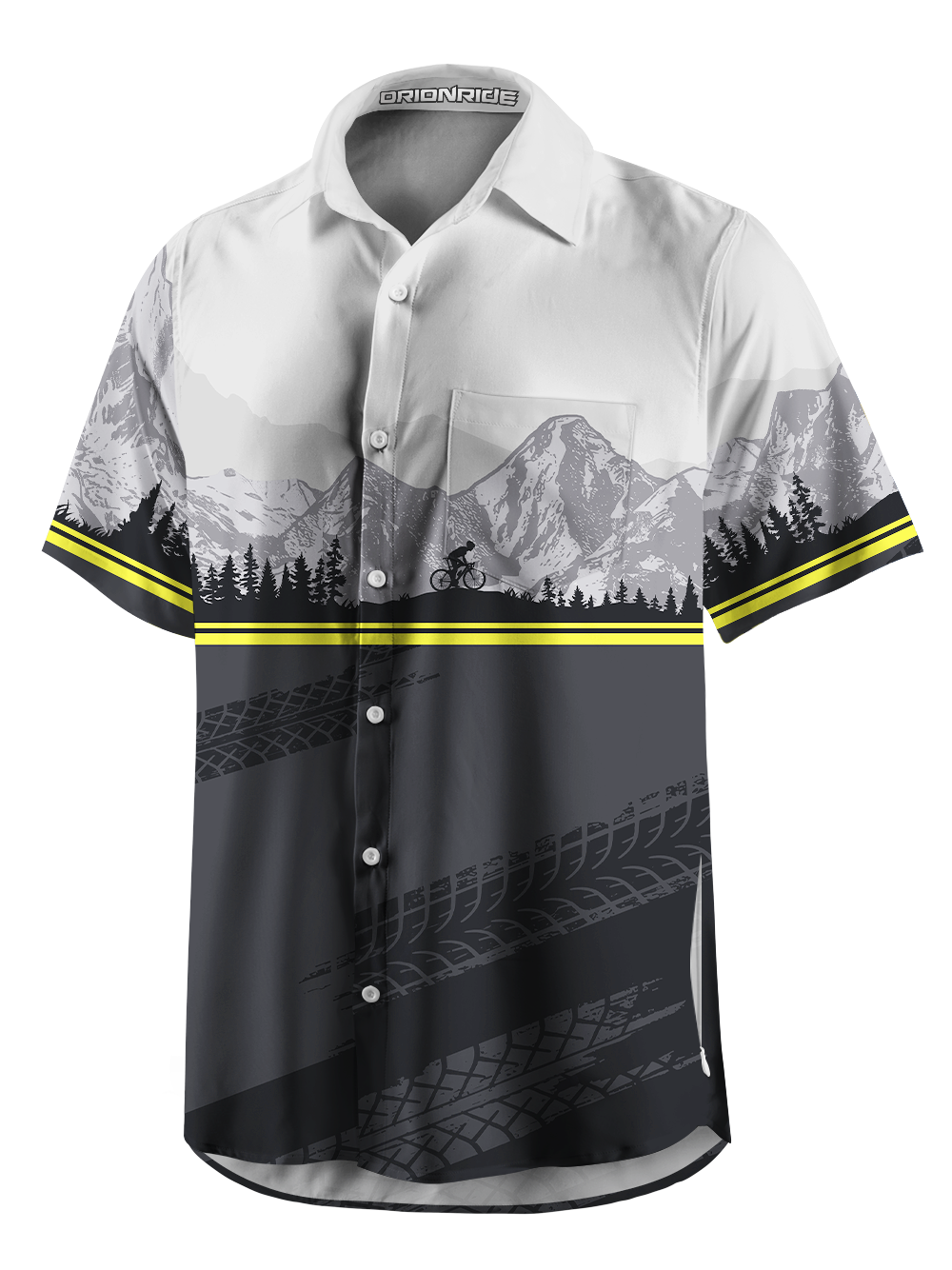 Orionride Layered Mountain Rangese Zipper Pockets Ultra Lightweight Short Sleeves Gravel Shirt