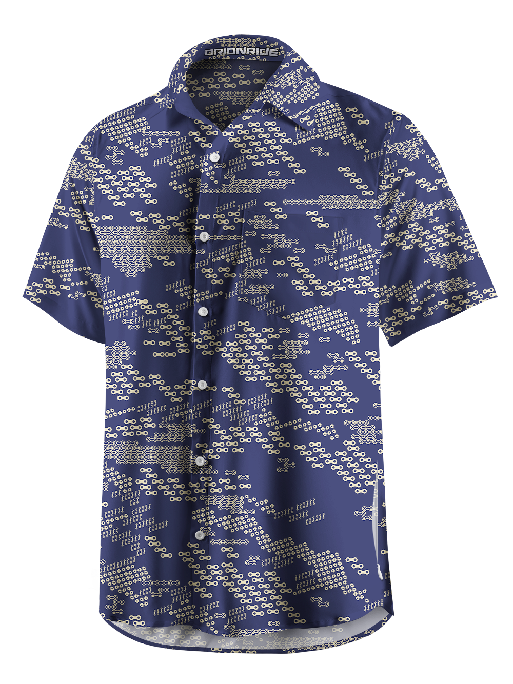 Orionride Continuous Chain Zipper Pockets Ultra Lightweight Short Sleeves Gravel Shirt