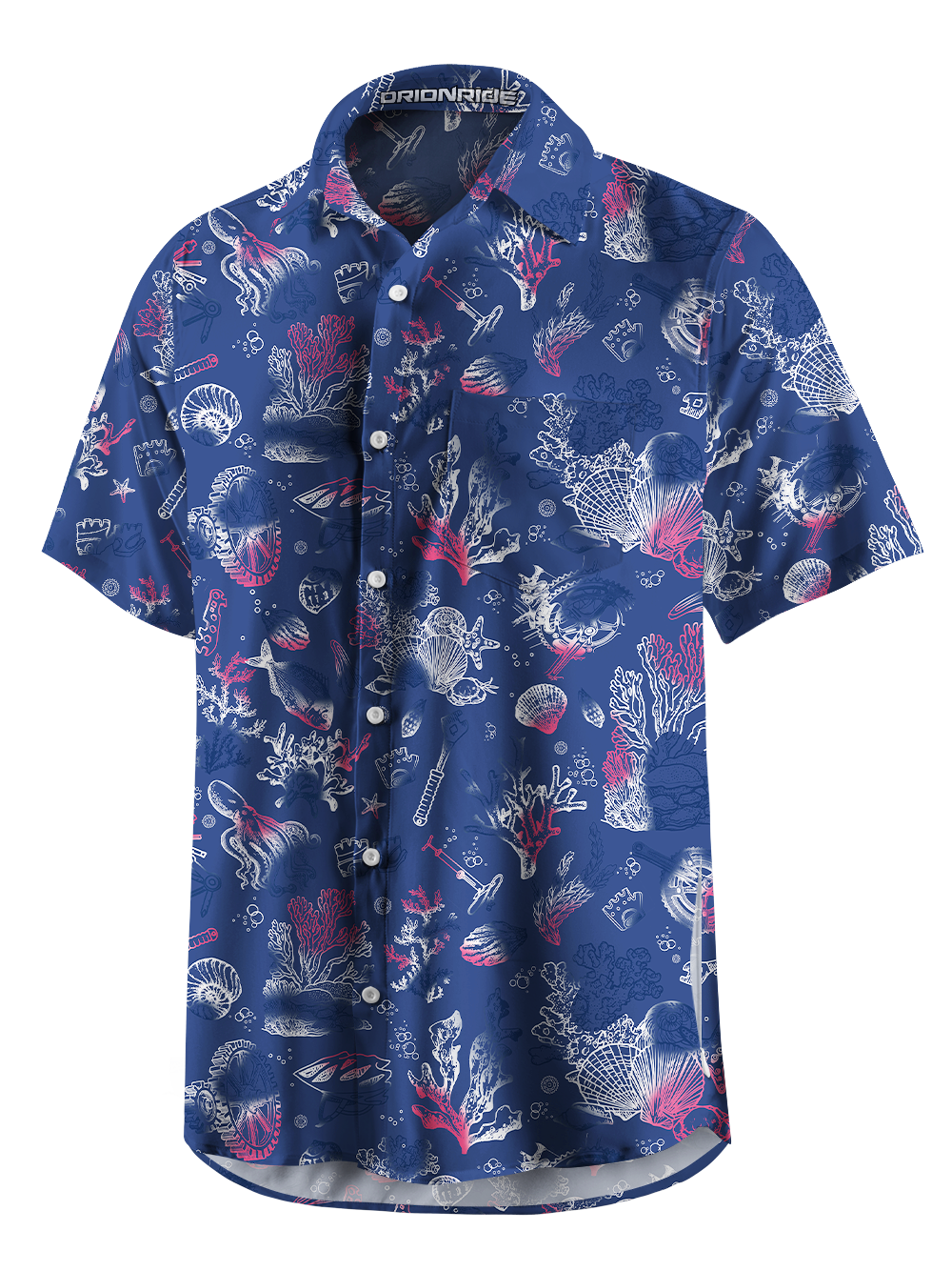 Orionride The Promise Of The Ocean Zipper Pockets Ultra Lightweight Short Sleeves Gravel Shirt