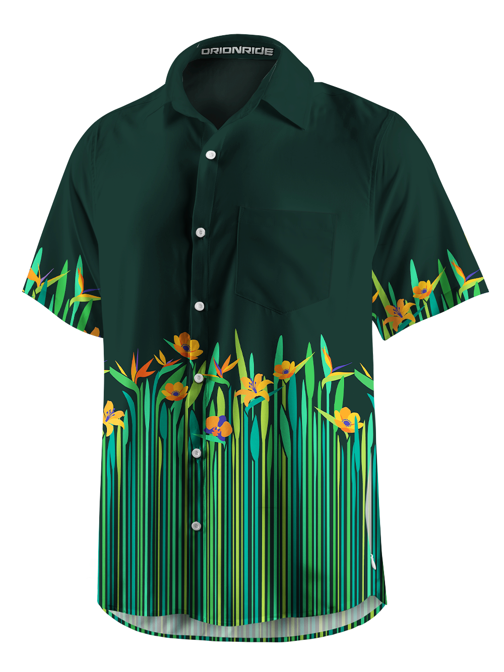 Orionride Strelitzia Repens Zipper Pockets Ultra Lightweight Short Sleeves Gravel Shirt