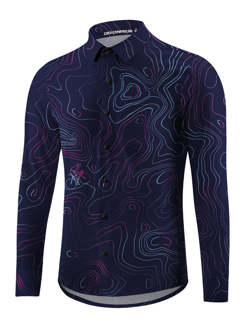 Orionride Contour Ride Men's Stretchy Breathable Long Sleeve Gravel Shirt