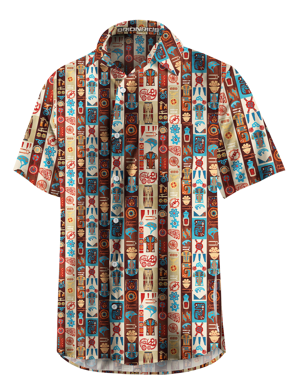 Orionride Mysterious Parts Zipper Pockets Ultra Lightweight Short Sleeves Gravel Shirt