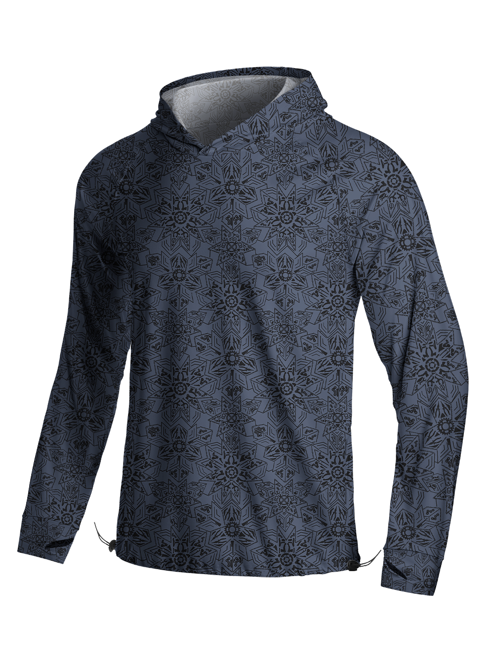 Orionride Snowflake-Shaped Parts Long Sleeve Cycling Hoodie Shirt