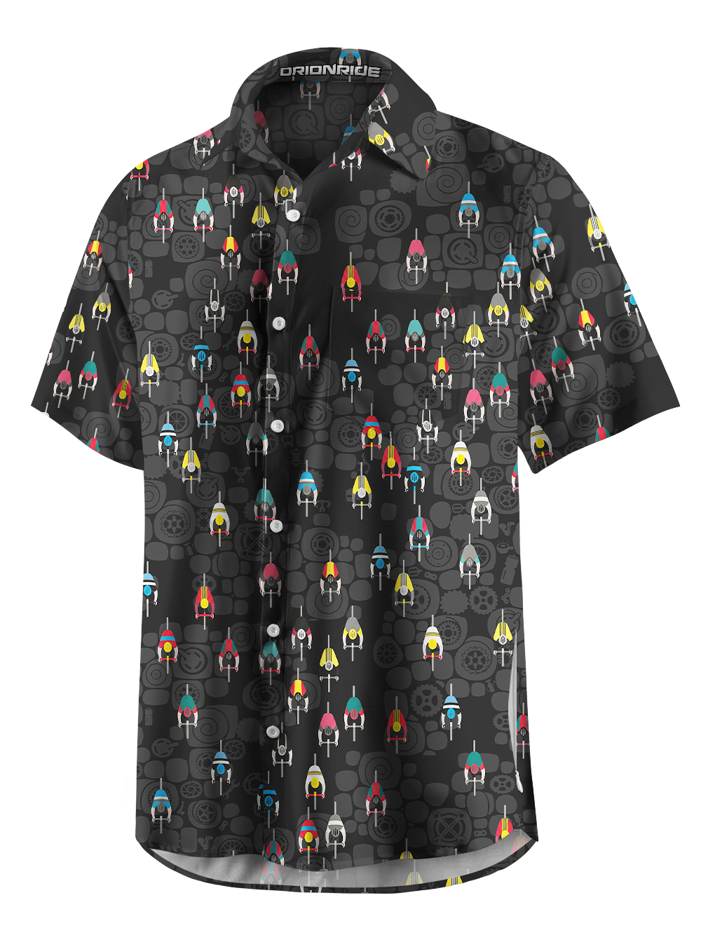 Orionride The World Of Cyclists Zipper Pockets Ultra Lightweight Short Sleeves Gravel Shirt