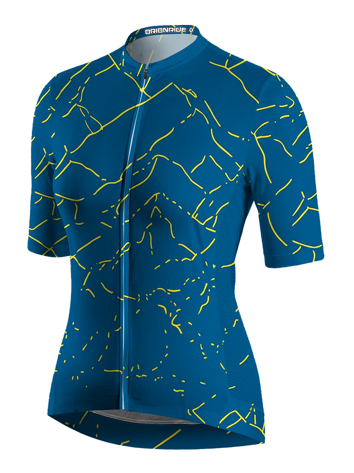 Orionride Abstract Line Art Short Sleeves Women's Jersey