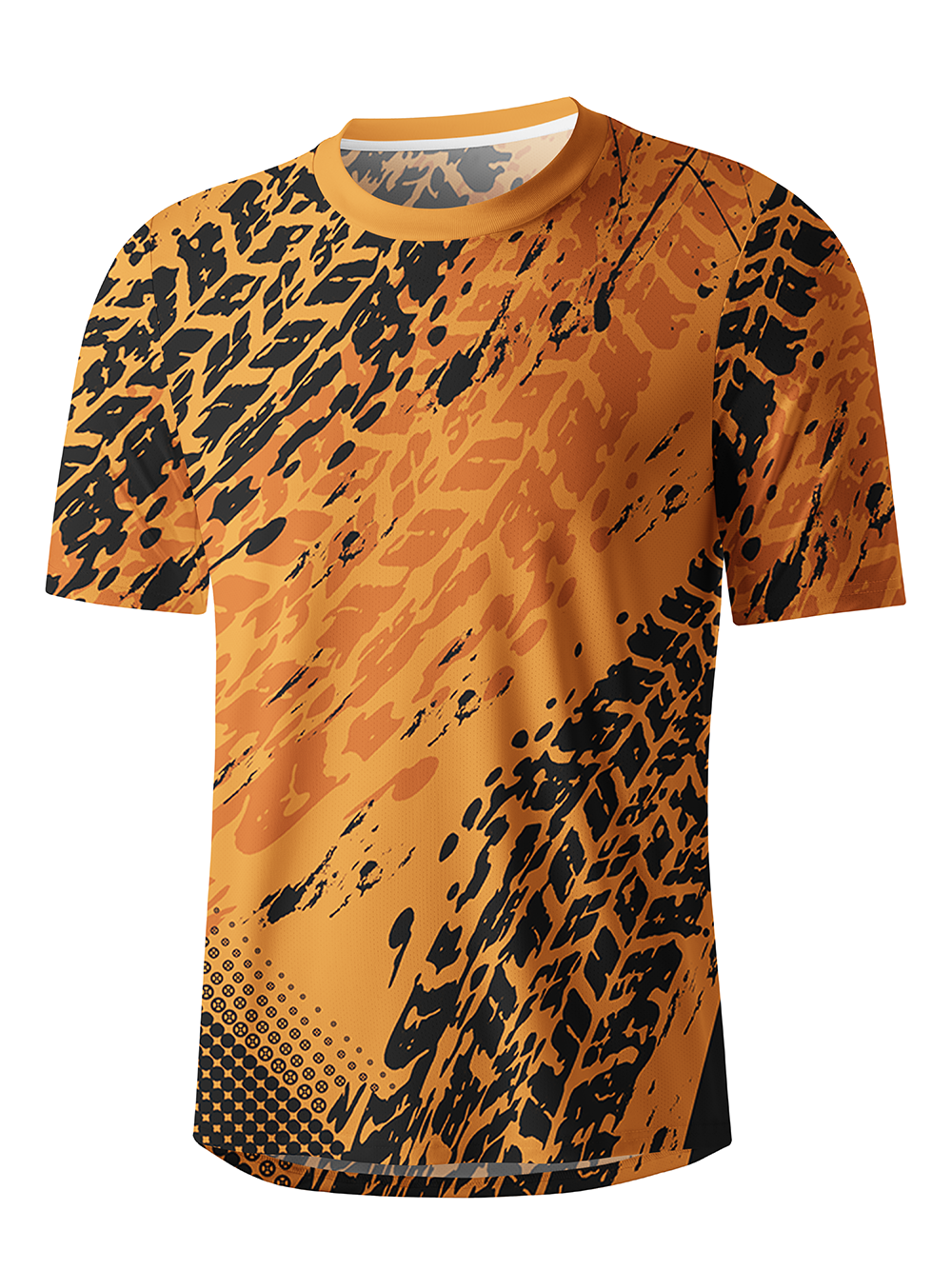 Orionride Tire Marks Men's Breathable Short Sleeve Technical Tee