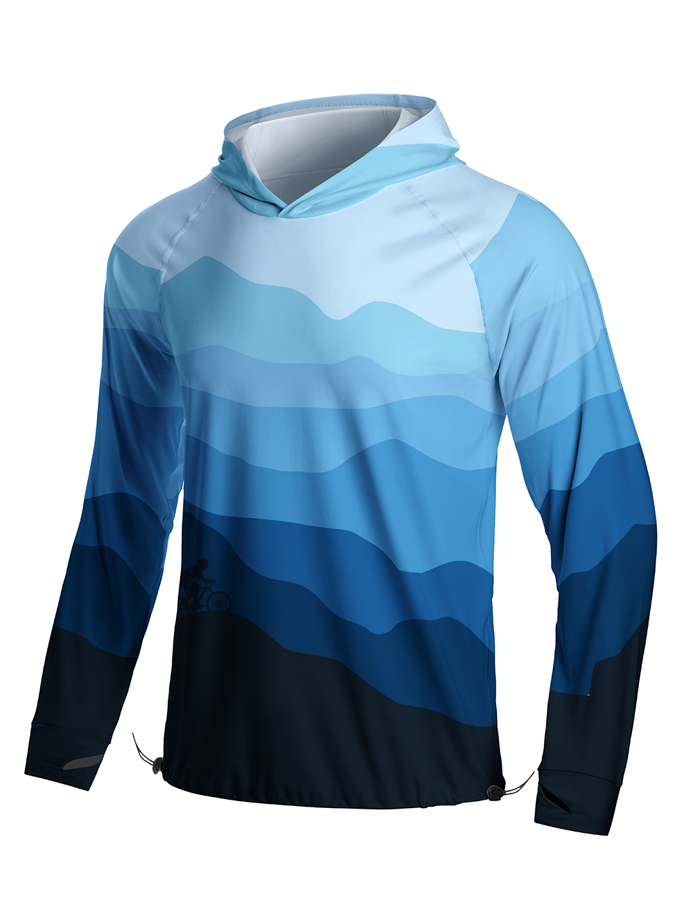 Orionride Free Sunset Long Sleeve Cycling Hoodie Shirt