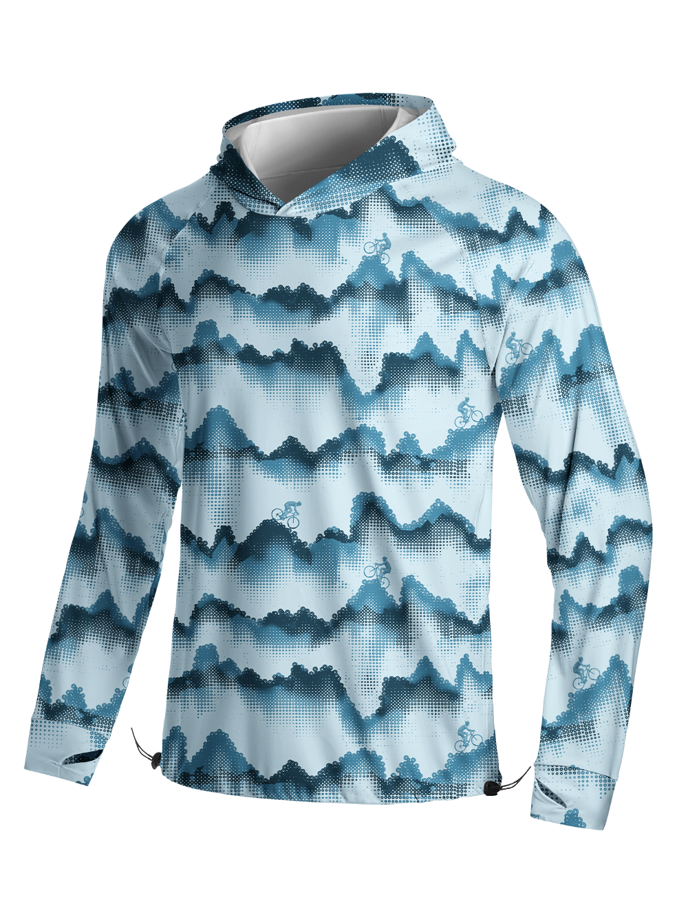 Orionride Wave Ridge Long Sleeve Cycling Hoodie Shirt