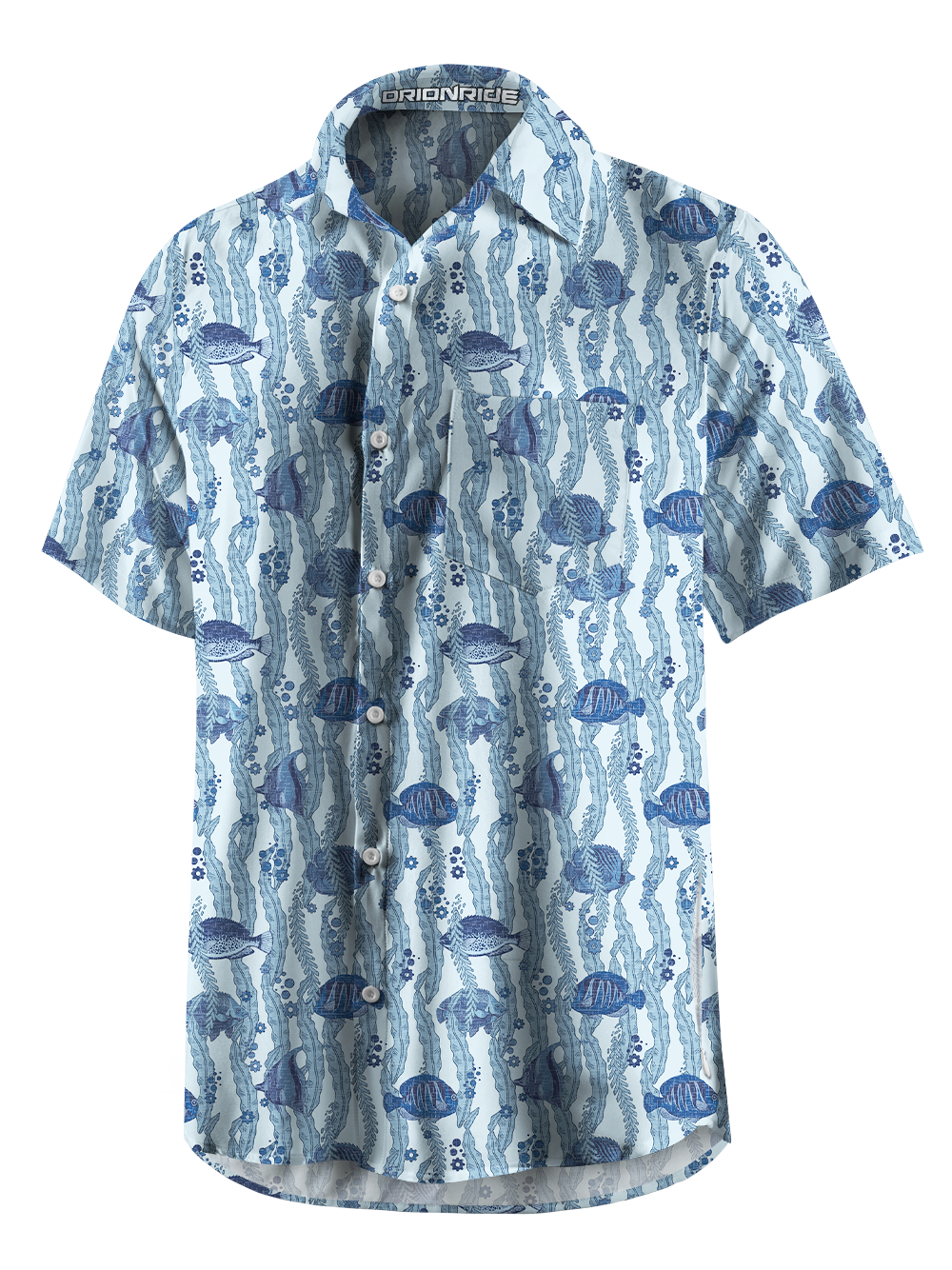 Orionride Gear Swimming Fish Zipper Pockets Ultra Lightweight Short Sleeves Gravel Shirt