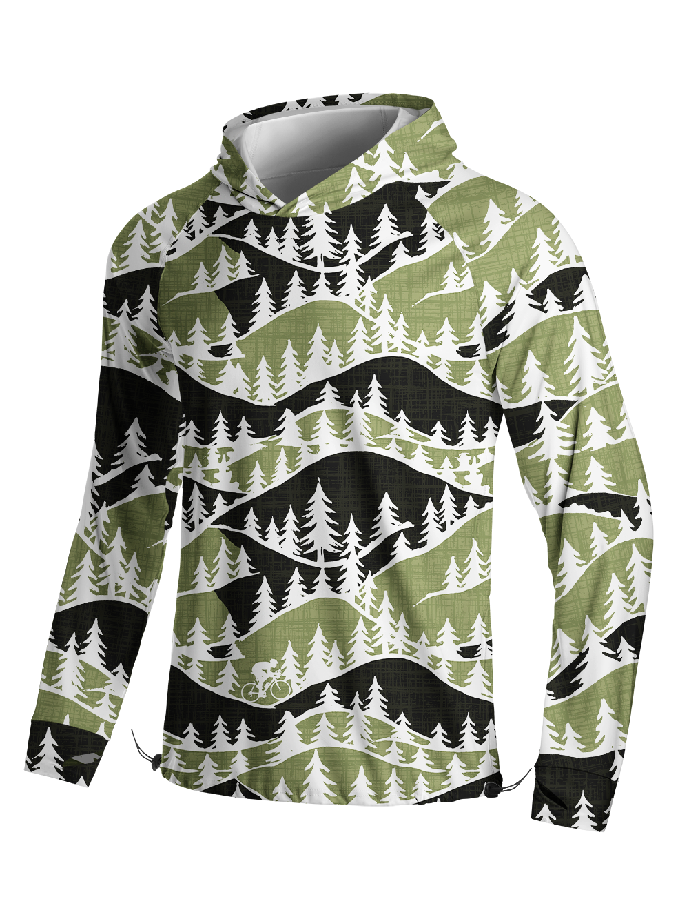 Orionride Forest Ride Long Sleeve Cycling Hoodie Shirt