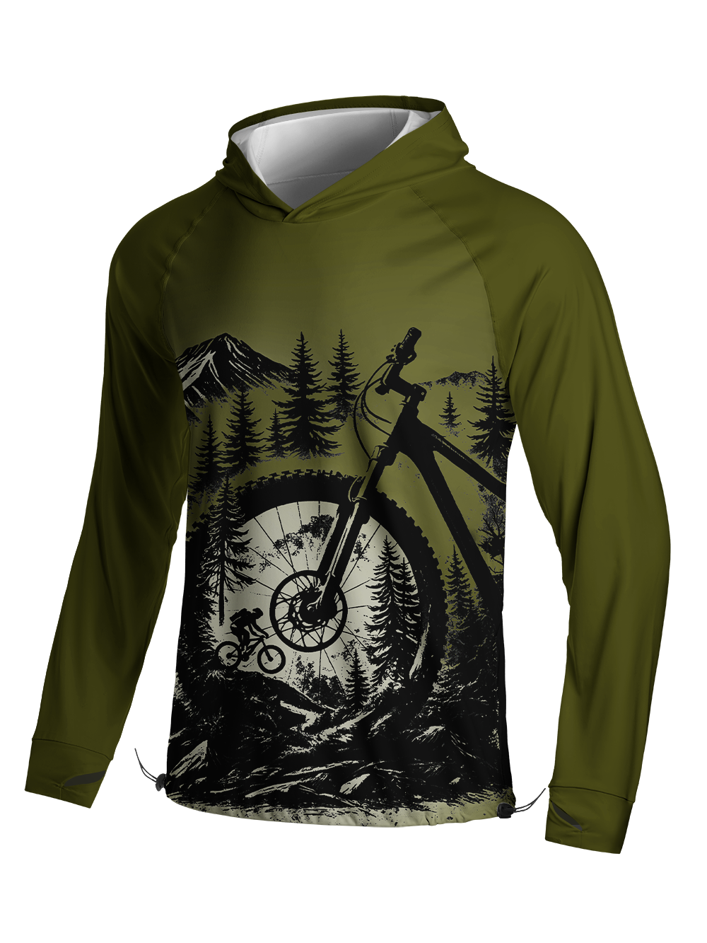 Orionride An Imaginary Adventure Long Sleeve Cycling Hoodie Shirt
