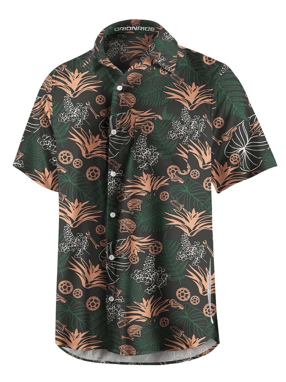 Orionride Plant Aesthetics Zipper Pockets Ultra Lightweight Short Sleeves Gravel Shirt