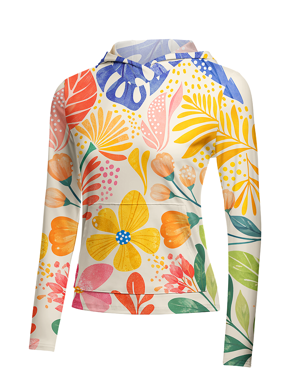 Orionride Sweet Garden Women's Long Sleeve Cycling Hoodie Shirt