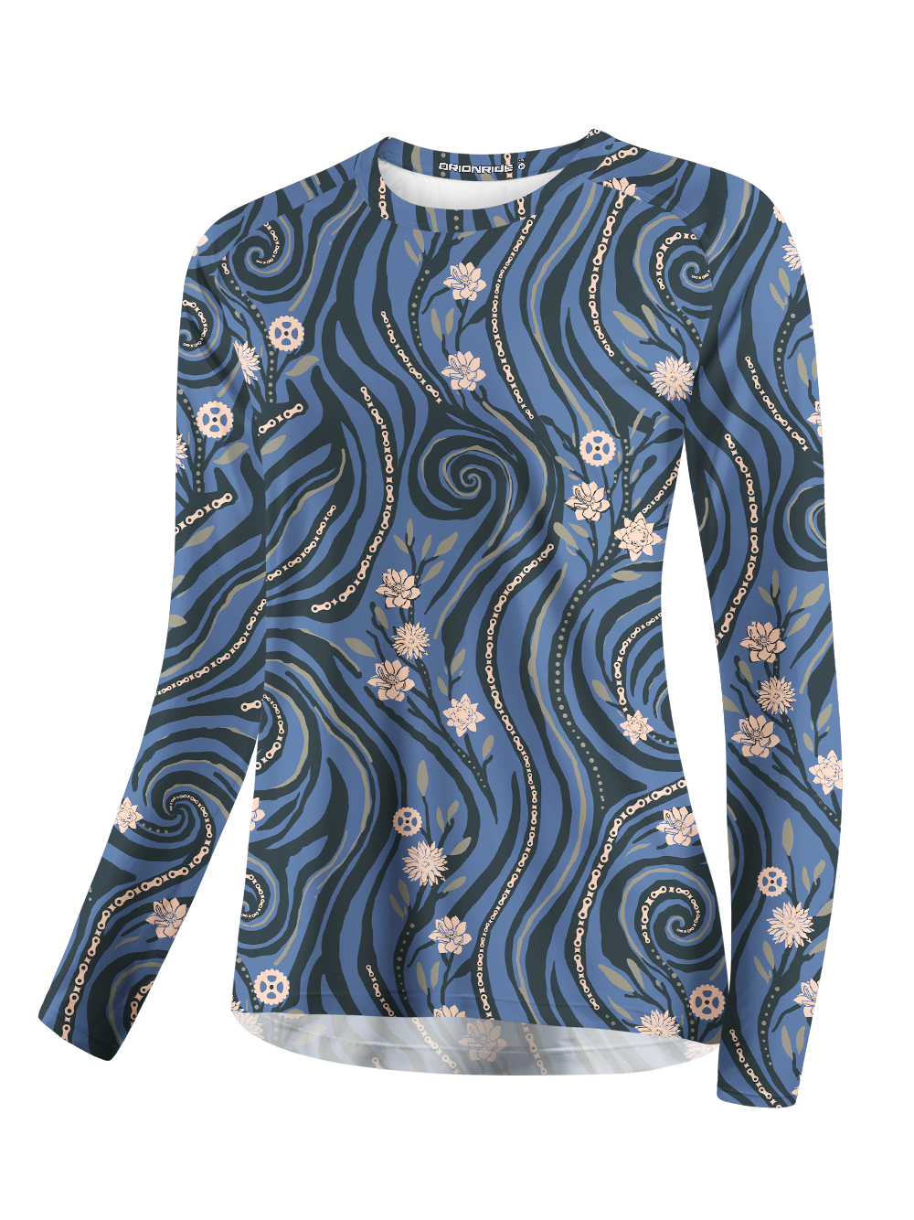 Orionride Chain Vine Flowers Women's Quick Dry Downhill Jersey