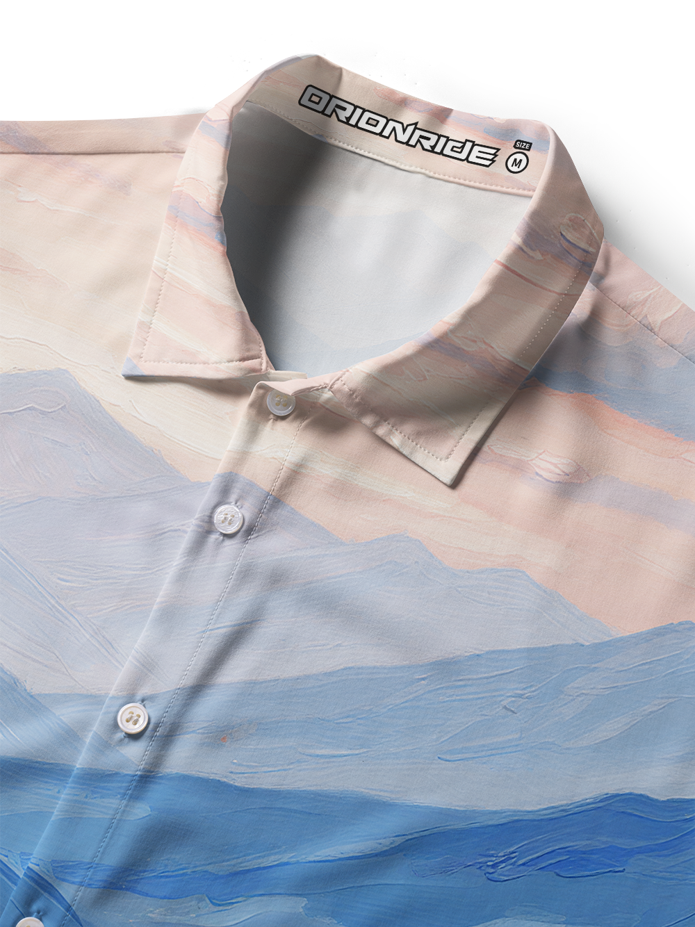 Orionride Lavender Fields Zipper Pockets Ultra Lightweight Short Sleeves Women's Gravel Shirt