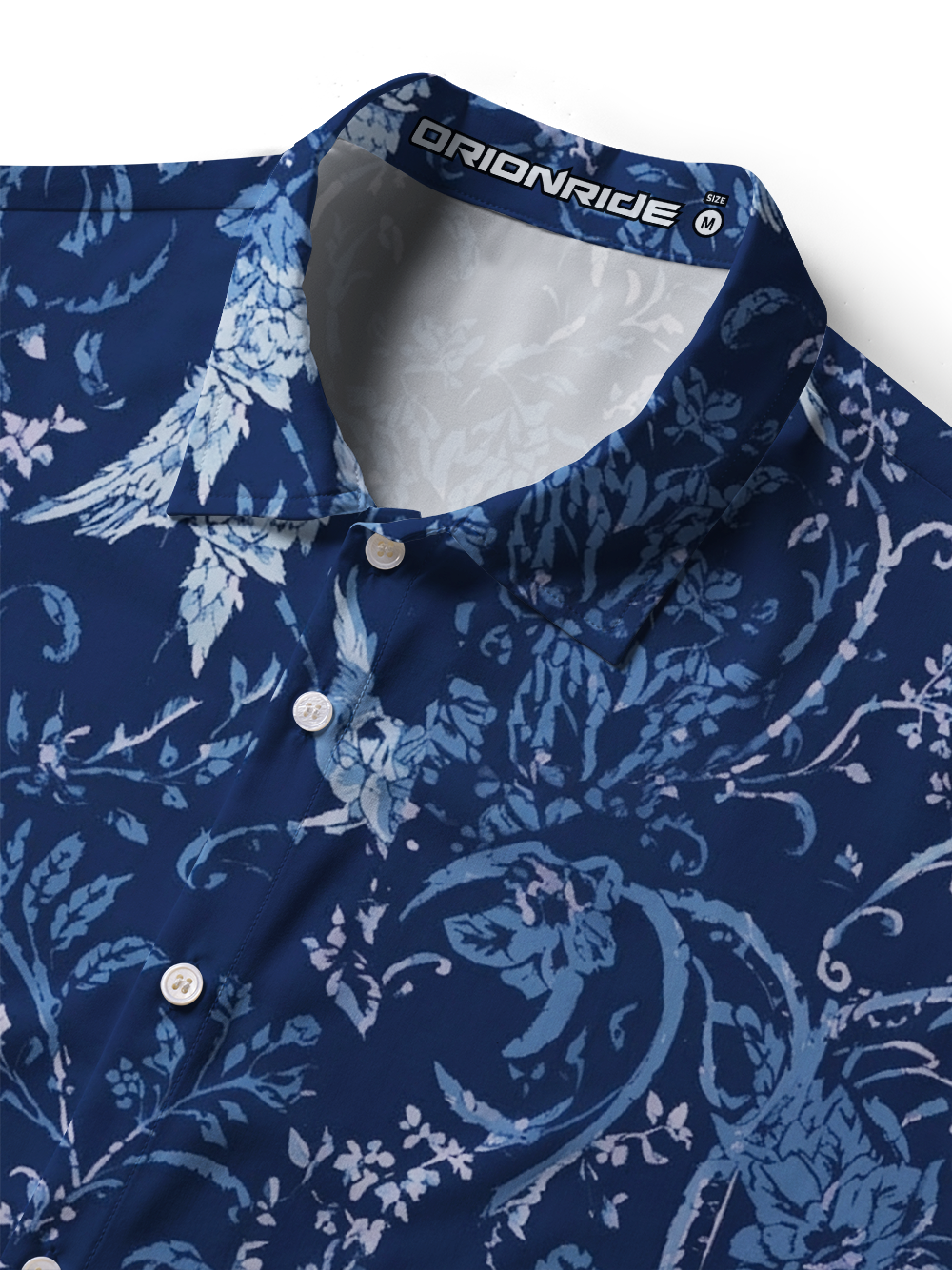 Orionride Deep Blue Forest Zipper Pockets Ultra Lightweight Short Sleeves Women's Gravel Shirt