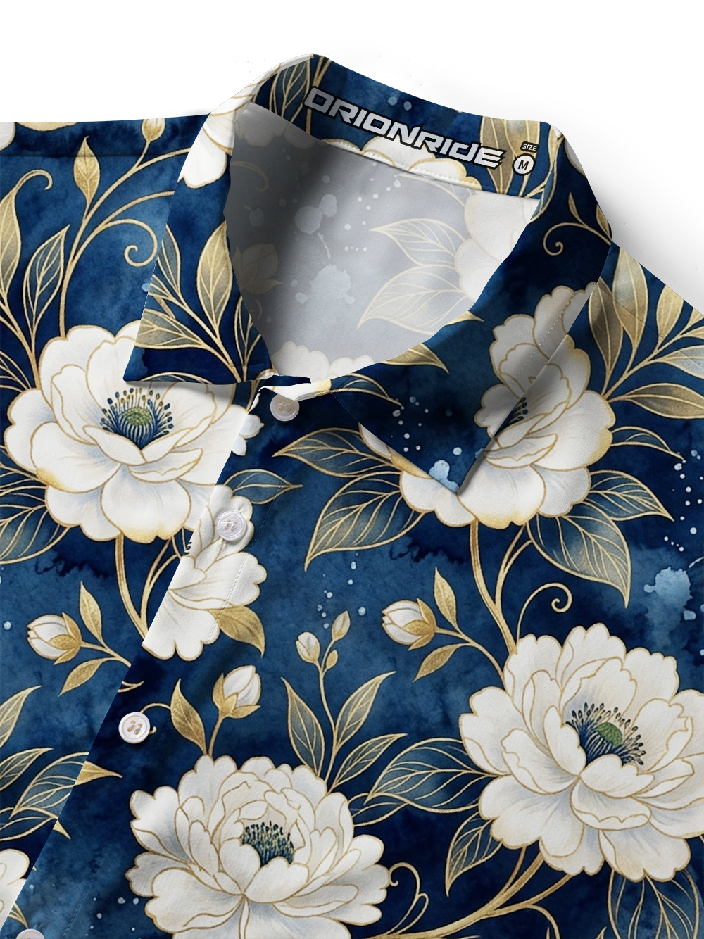 Orionride Delicate Camellia Zipper Pockets Ultra Lightweight Short Sleeves Women's Gravel Shirt