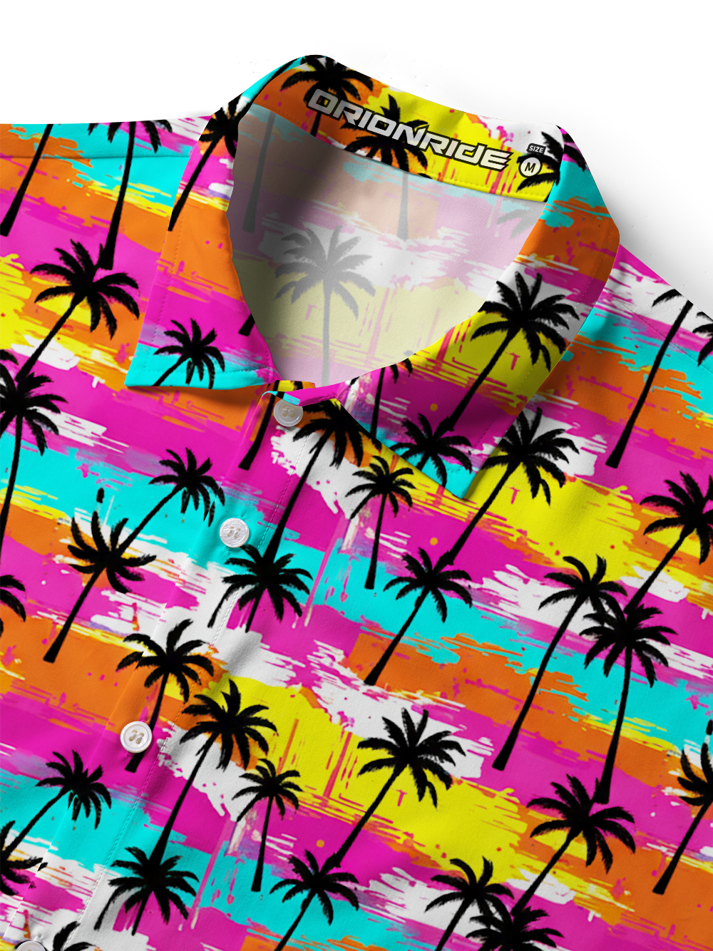Orionride Colorful Hawaii Zipper Pockets Ultra Lightweight Short Sleeves Women's Gravel Shirt