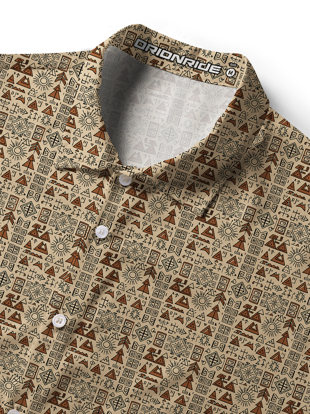 Orionride Tribal Art Zipper Pockets Ultra Lightweight Short Sleeves Women's Gravel Shirt
